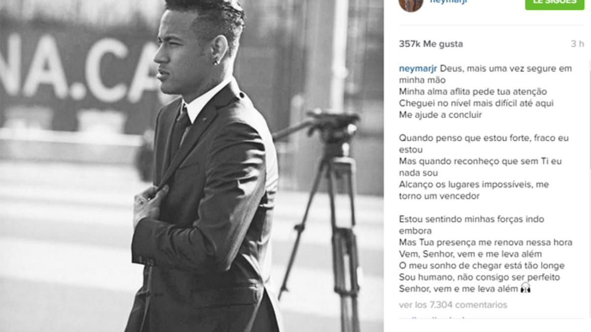 Neymar compartió su primera reacción tras las filtraciones de Football Leaks
