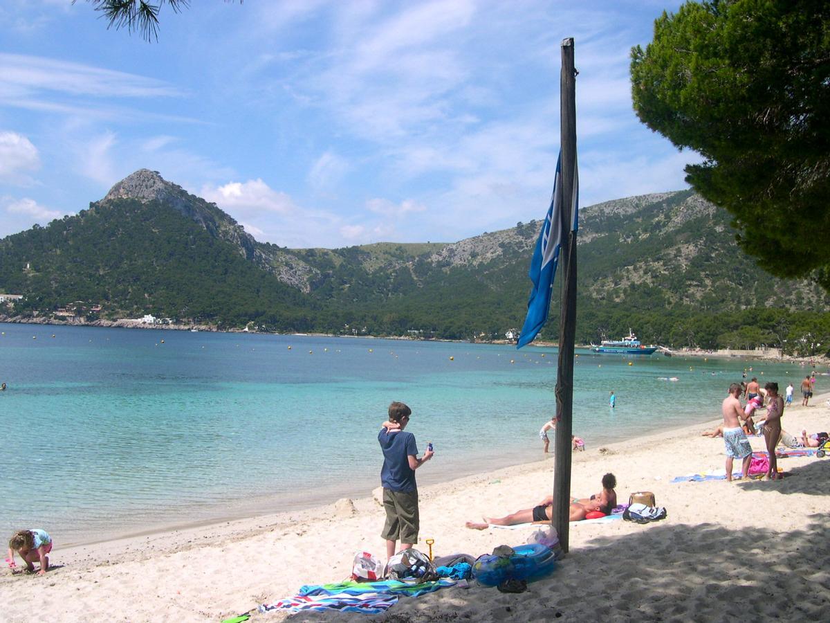 Playa de Formentor, en el municipio de Pollença