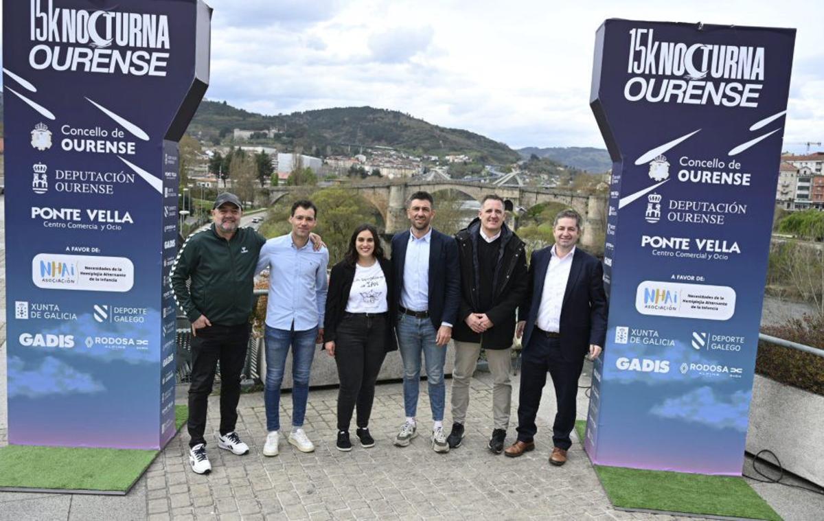Presentación de la carrera nocturna, en el centro comercial Ponte Vella. | CEDIDA