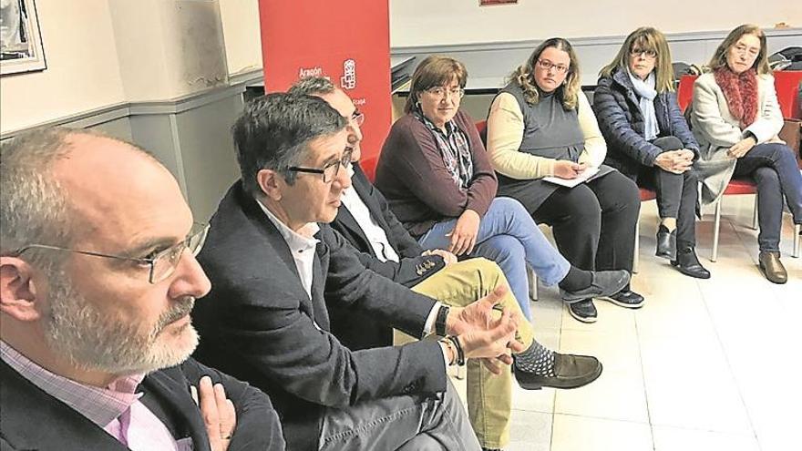 Patxi López habla en Fraga y Monzón de su proyecto