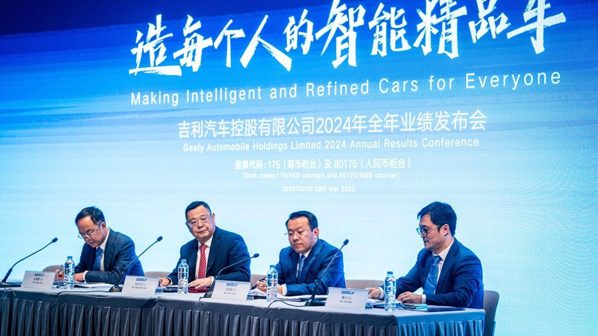 Presentación de resultados de Geely 2024