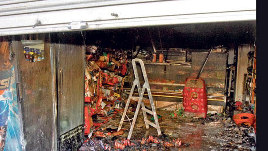 Fuego intencionado en un bar en las avenidas de Palma