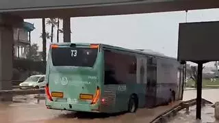 La dana Adam trastoca los autobuses de Ibiza: líneas afectadas, trayectos cancelados y cierre parcial de la estación del Cetis