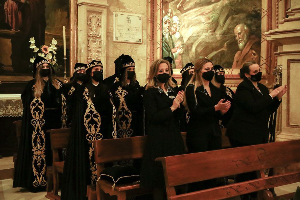 Semana Santa de Lorca 2022: Virgen de la Soledad del Paso Negro, iglesia y procesión