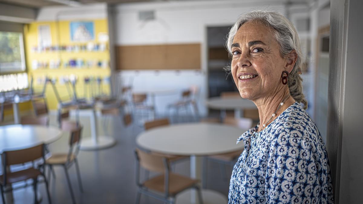 Susanna Soler, en el Instituto Montgròs de Sant Pere de Ribes, centro que ha dirigido los últimos 15 años.