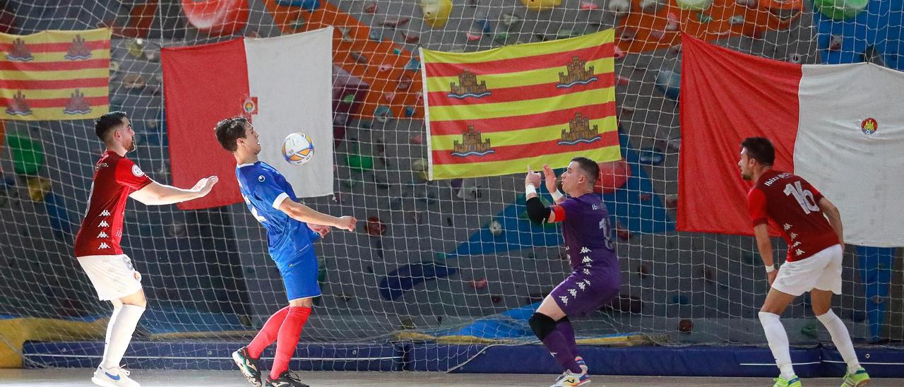 El Cd Ibiza Futsal durante un encuentro de este año.