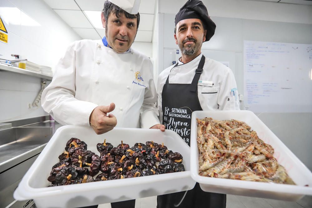 Niki Pavanelli, cocinero del restaurante tinerfeño Il Bocconcino, gana con su «Tierra y mar» el primer premio de la V edición del certamen guardamarenco