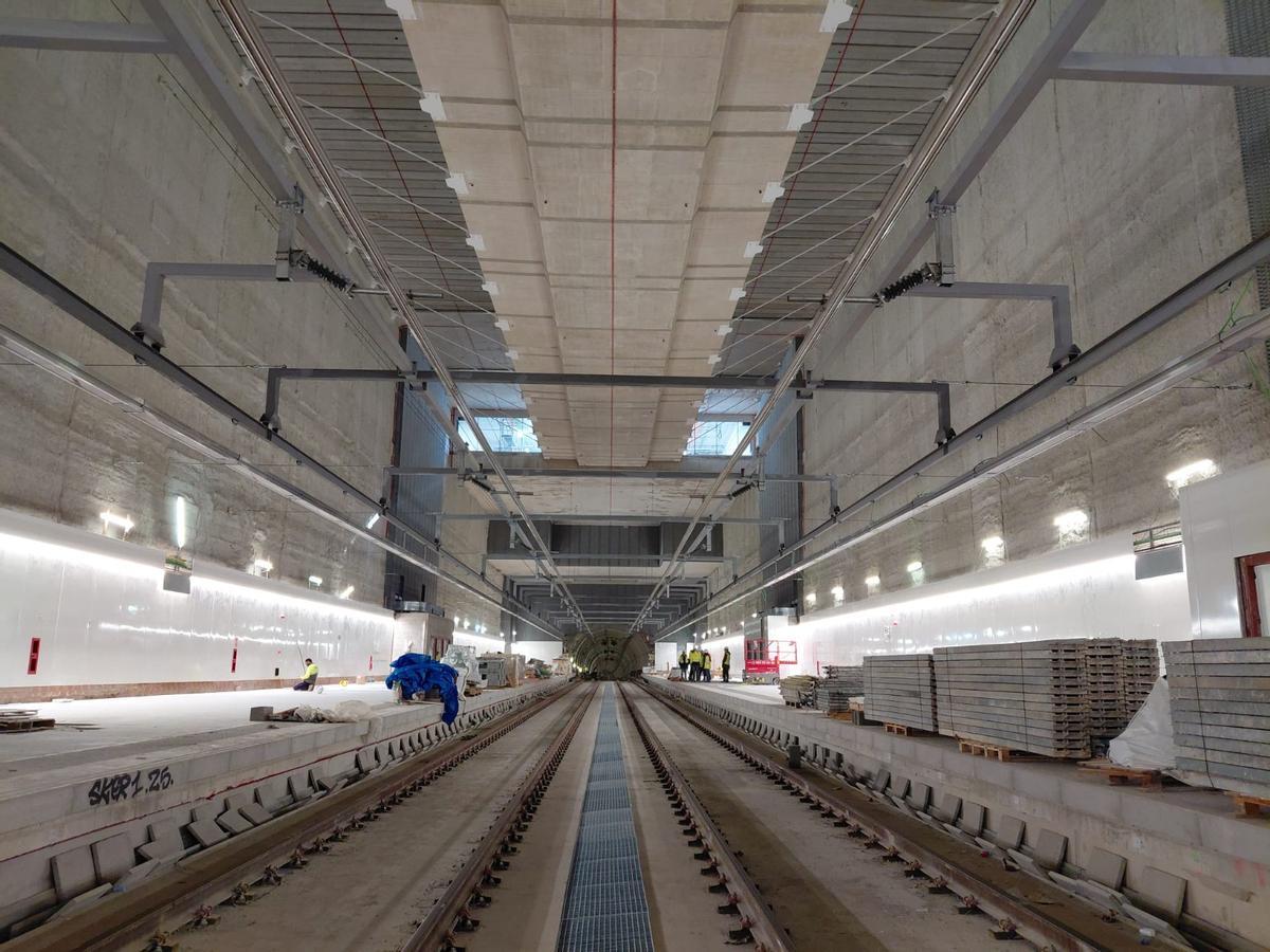 Así están las obras del acceso ferroviario de Rodalies al aeropuerto de Barcelona-El Prat