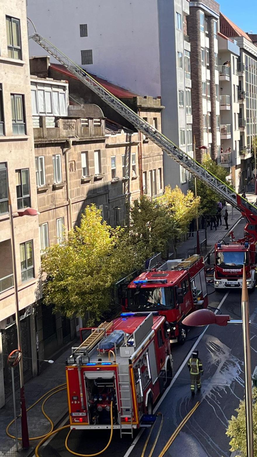 Así fue el incendio que calcinó una vivienda en Sanjurjo Badía