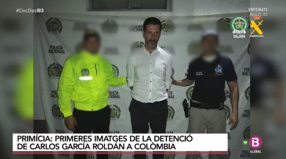 La justicia colombiana decreta cárcel para un irreconocible García Roldán