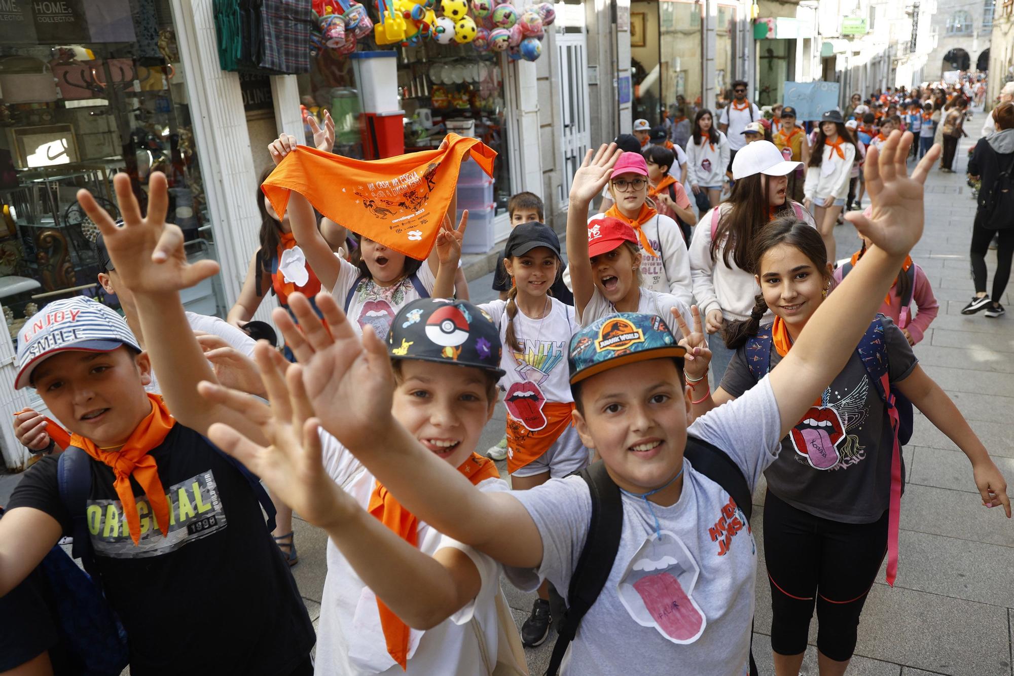 Correlingua toma as rúas de Pontevedra con máis de 1.500 escolares