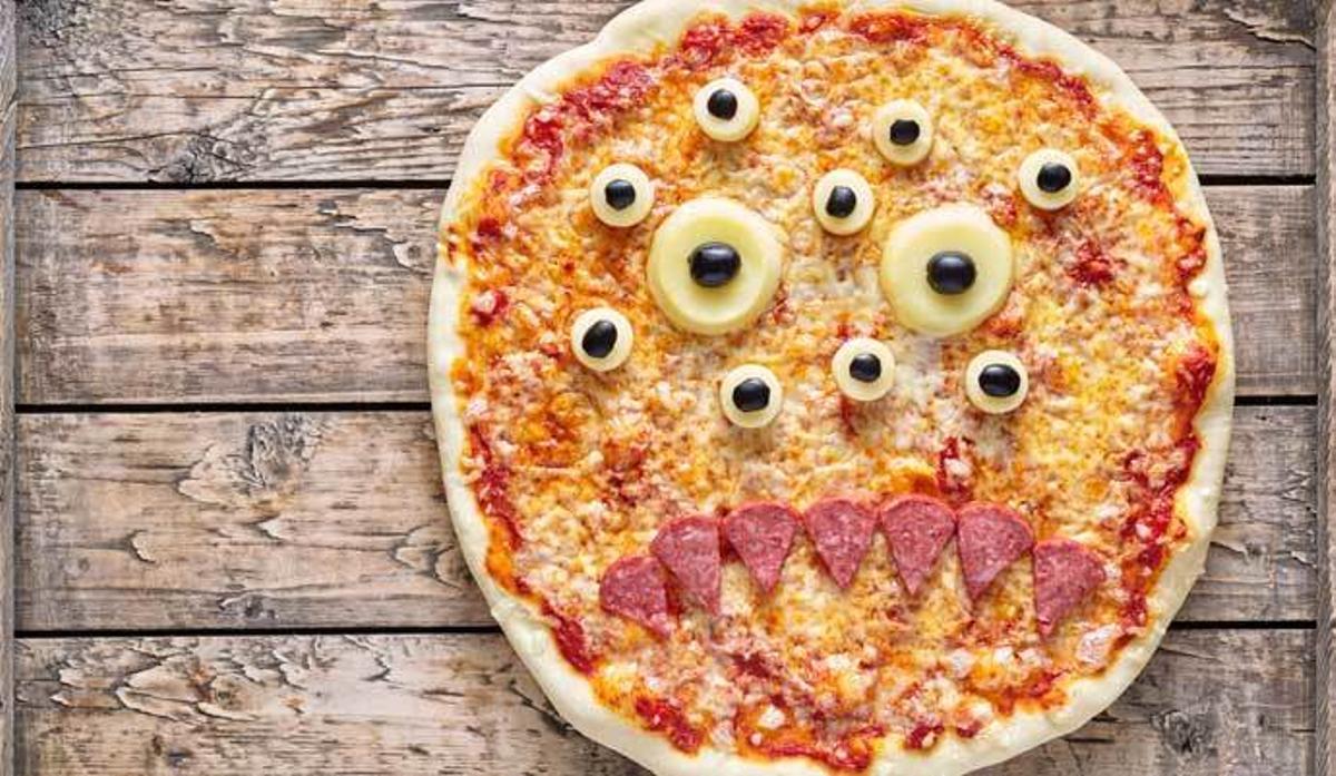 Tres ideas de pizzas para Halloween 2019