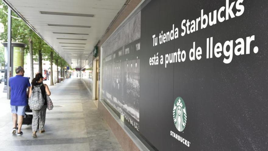 Imagen del emplazamiento de la nueva tienda Starbucks de Murcia.