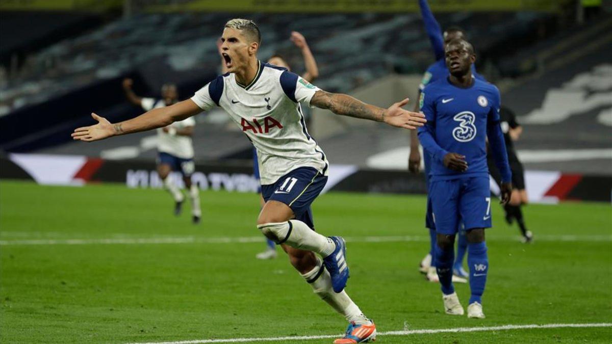 Lamela logró el gol del empate para el Tottenham.