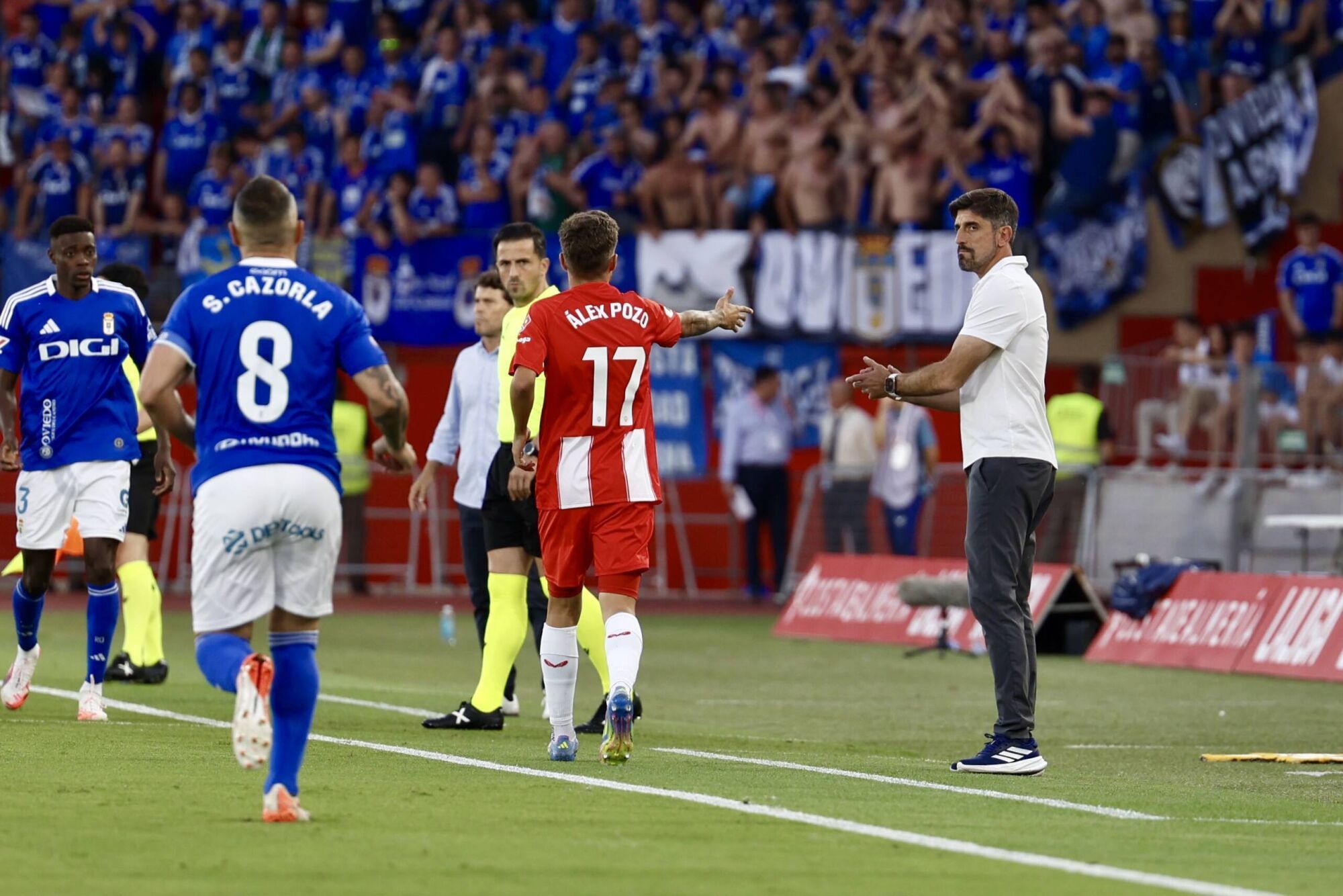 Así fue el primer partido del play-off entre el Almería y el Real Oviedo 