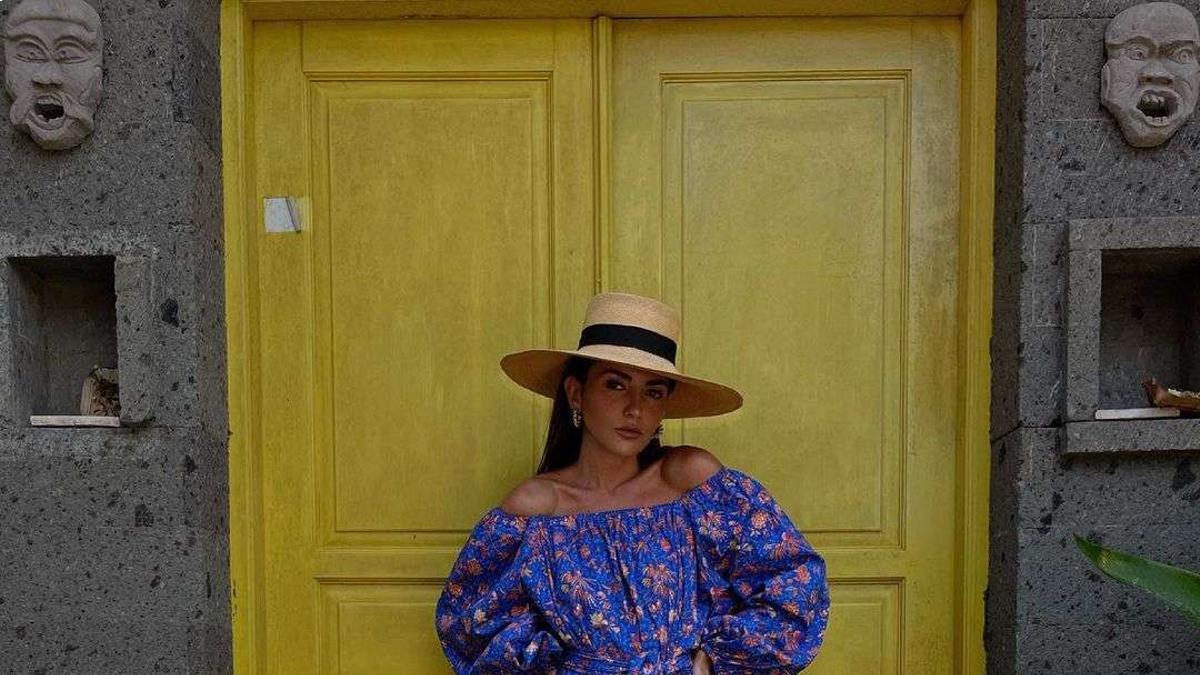 La influencer Alexandra Pereira con el vestido que se ha hecho viral en redes