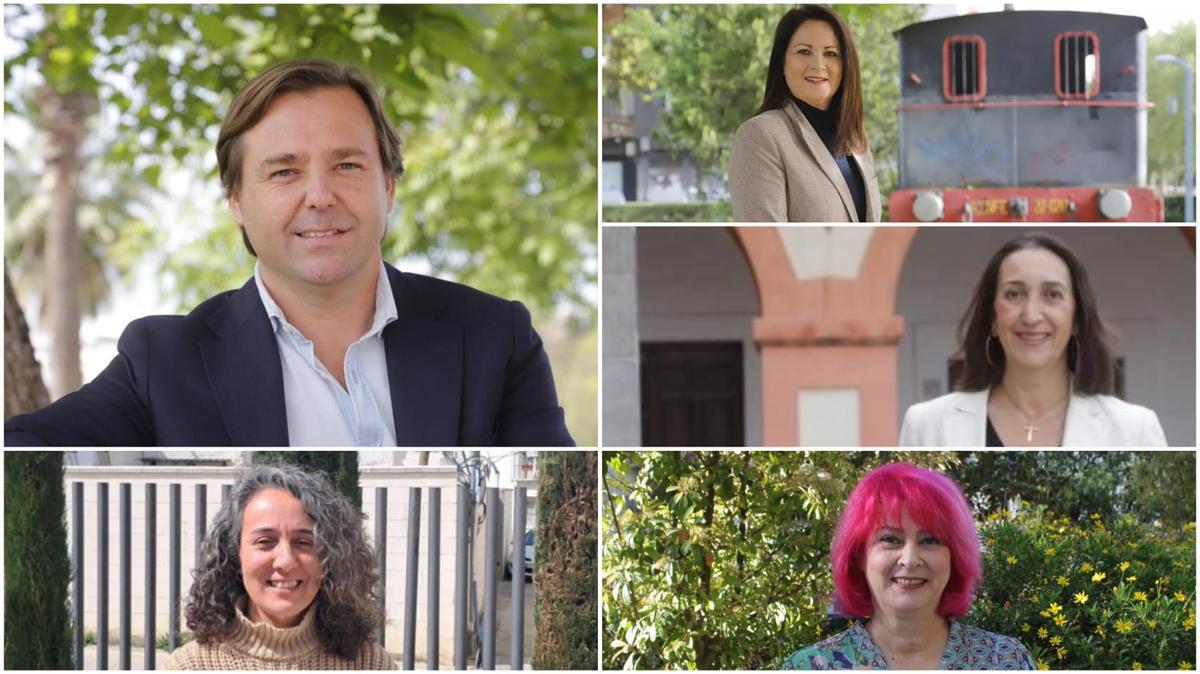 A la izquierda, arriba Antonio Repullo, y abajo Rosa María Rodríguez. A la derecha, arriba Silvia Mellado, en el centro Paula Badanelli y abajo Mariví Serrano.