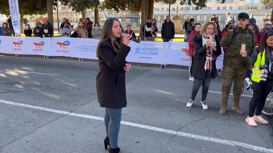 Marta Saorín canta a Murcia justo antes de la salida