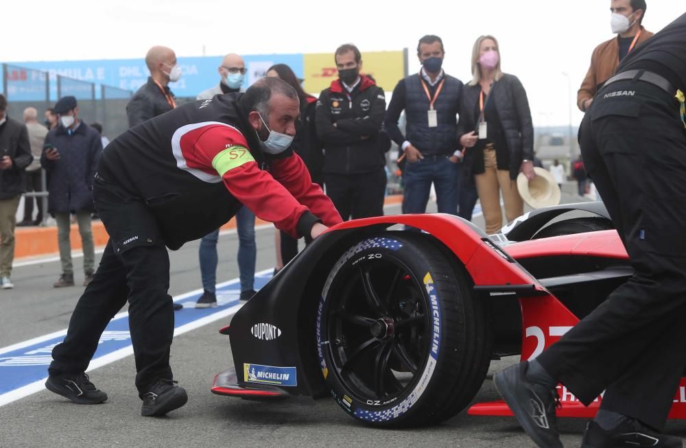 Boxes de la Formula E en Cheste