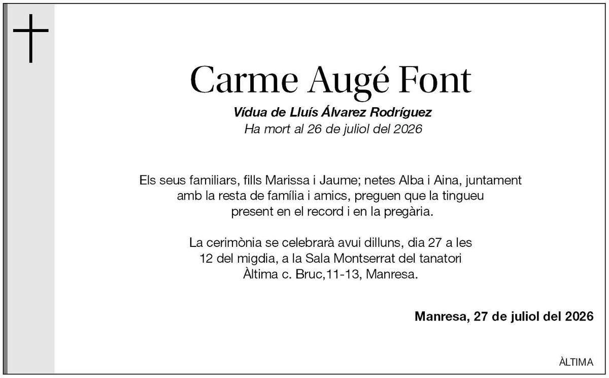 CARME AUGÉ FONT