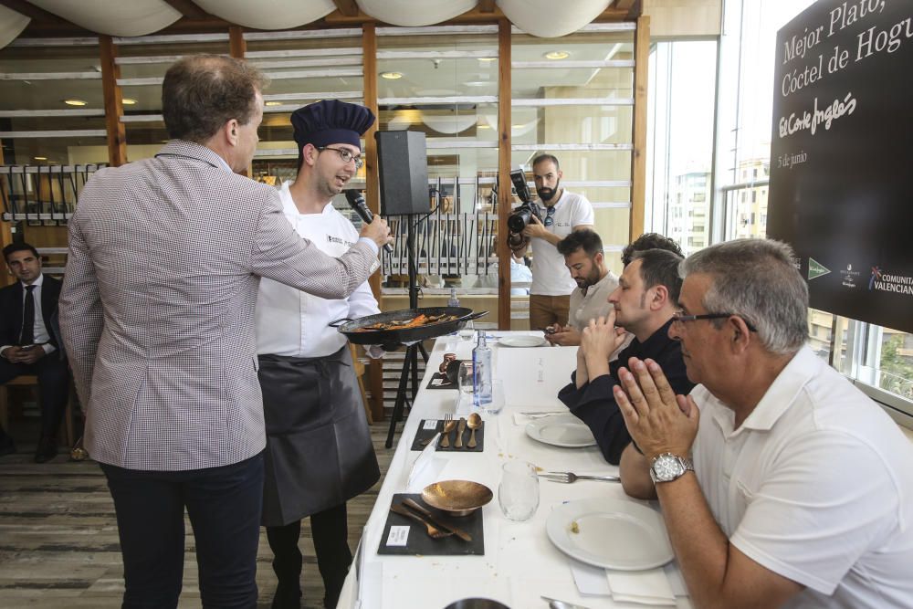 "Hogueras mirando al mar", de Félix Redondo, y "Almorsaret Alicantí", de Estefanía Díaz, han sido elegidos como el mejor plato y tapa de estas Hogueras por el jurado del concurso gastronómico festero