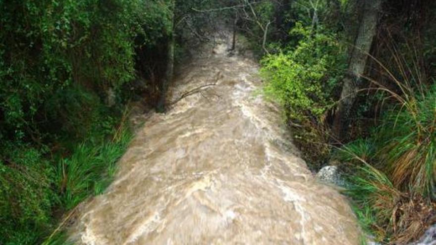 Reißender Sturzbach: der Torrent de Solleric am Montag (1.12.).