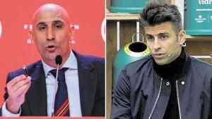 Luis Rubiales y Gerard Piqué.