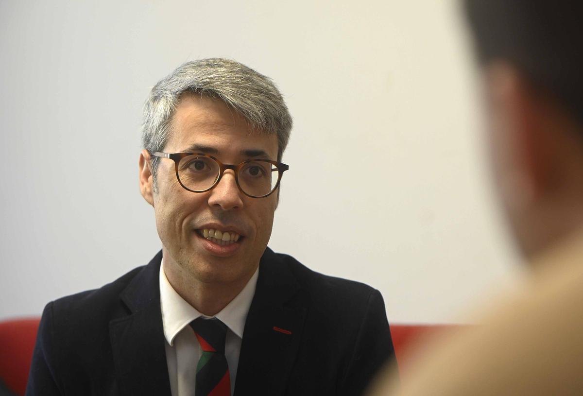 Daniel Voces, director gerente de Europêche, durante su entrevista en la sede de FARO.