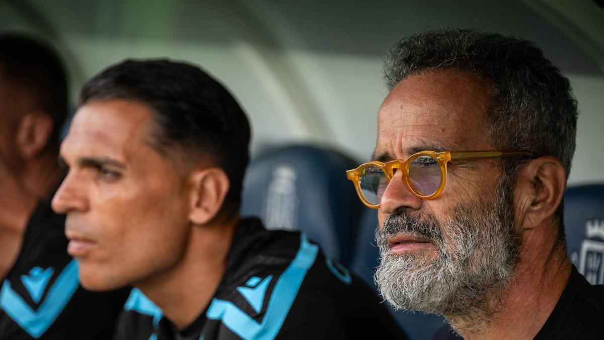 Álvaro Cervera, durante el amistoso de pretemporada entre CD Tenerife y Getafe.