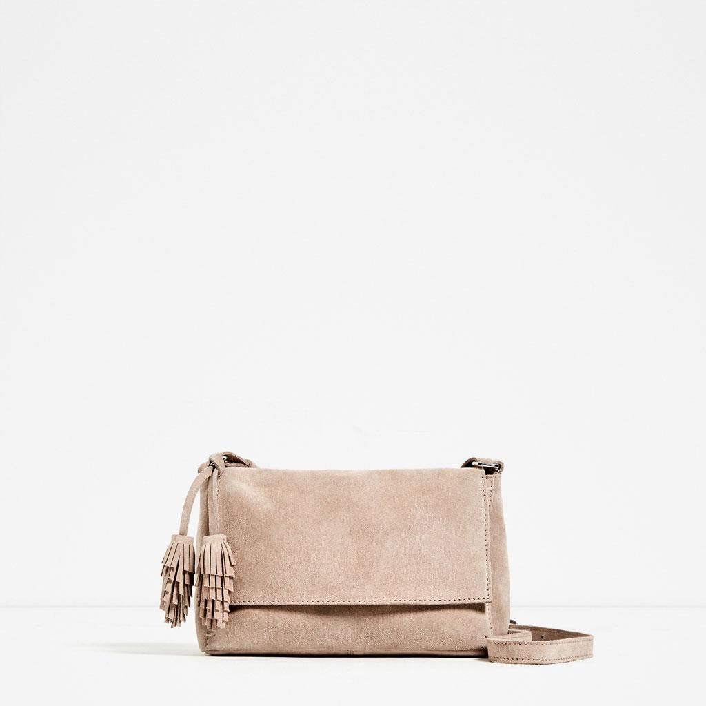 Zara otoño-invierno 2016: bandolera serraje