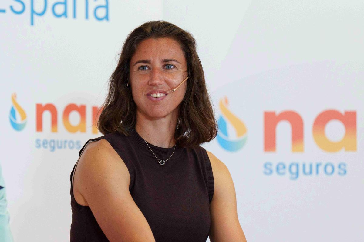Sara Sorribes, en una acto con Nara Seguros, compañía de seguros de la que es embajadora.