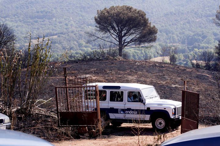 L'endemà de l'incendi a Girona