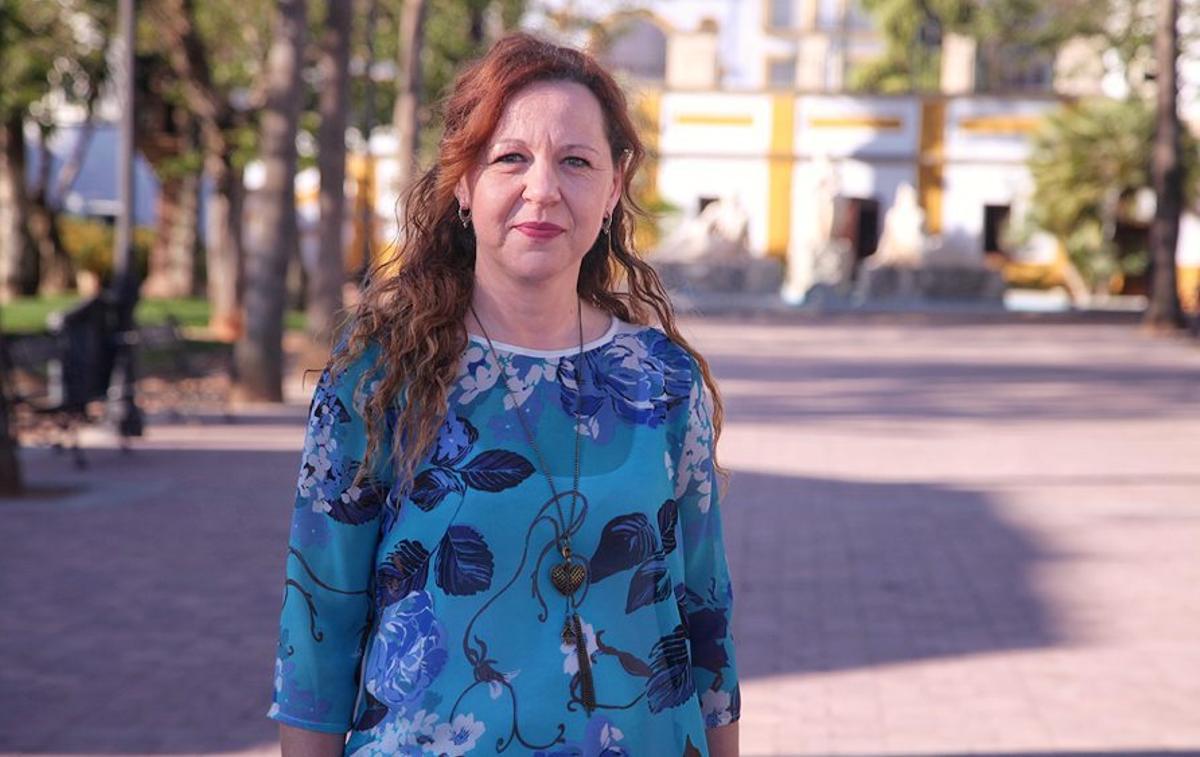 Sole Raya, en el Paseo de Cervantes de Montilla. | JOSÉ ANTONIO AGUILAR