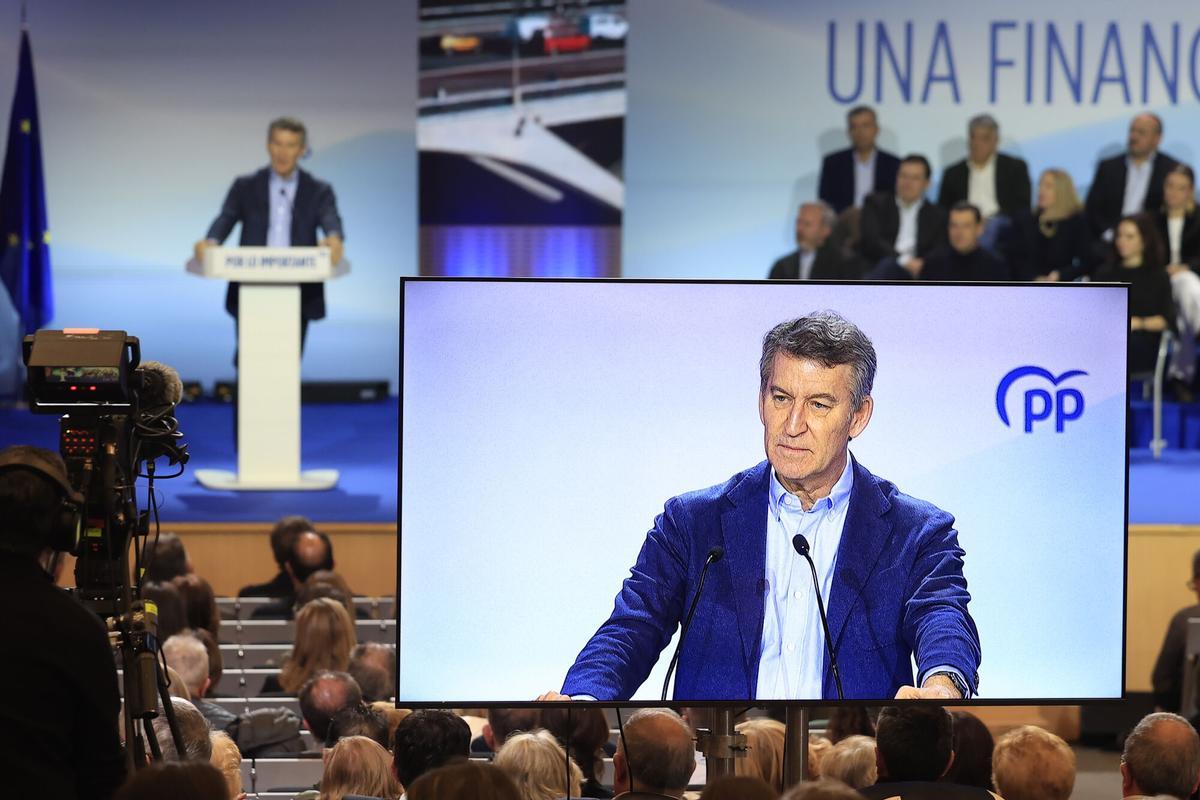 El presidente de PP, Alberto Núñez Feijóo.