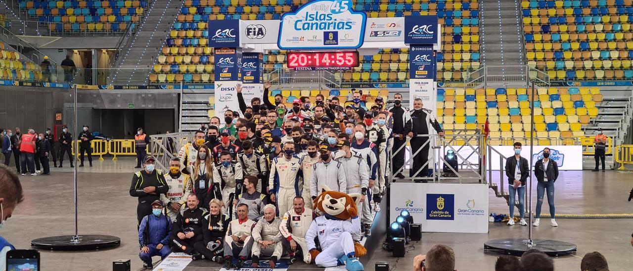 Inauguración del 45º Rally Islas Canarias en el Gran Canaria Arena