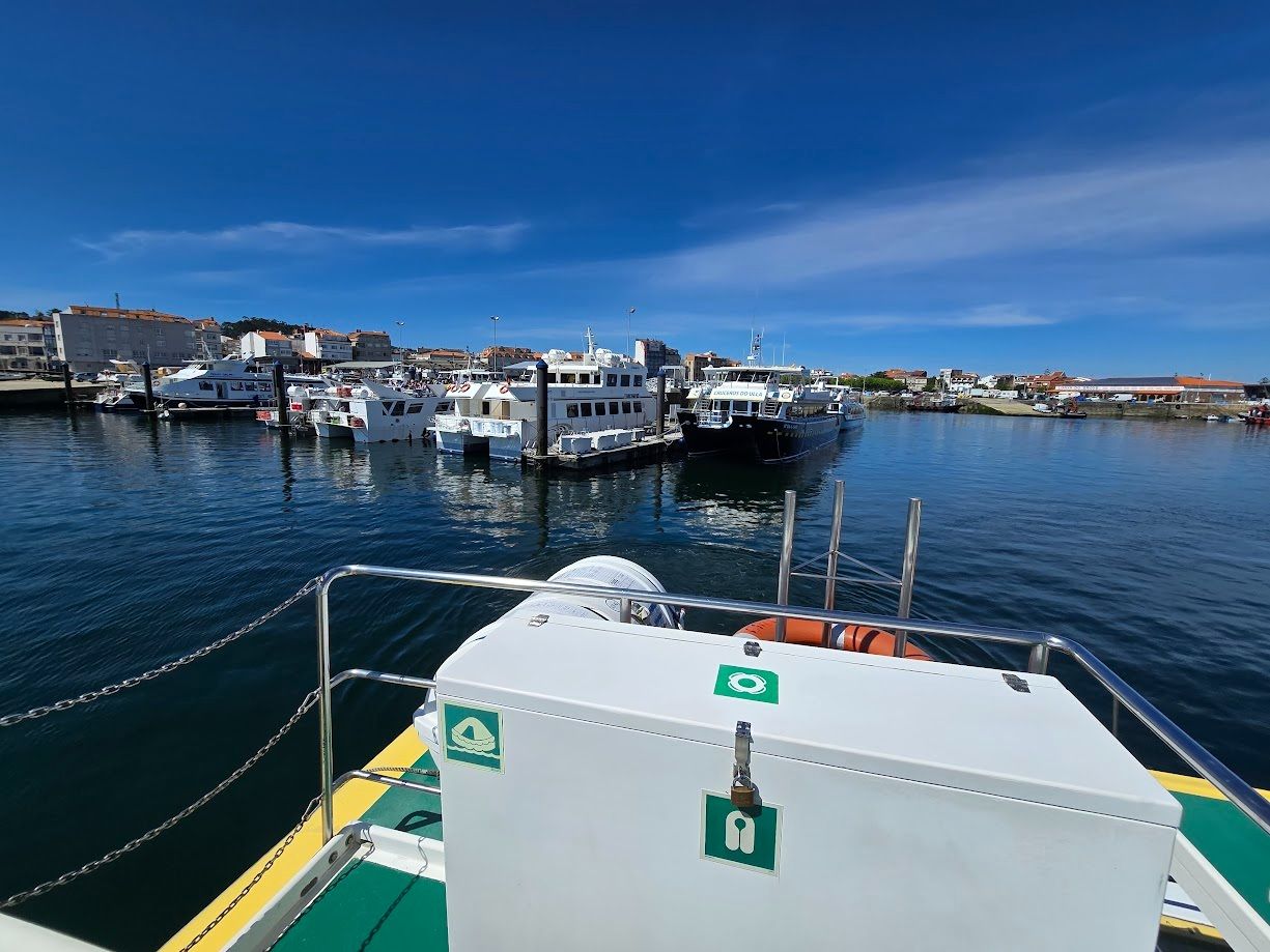 El puerto grovense de O Corgo, pendiente de un proceso de reordenación.