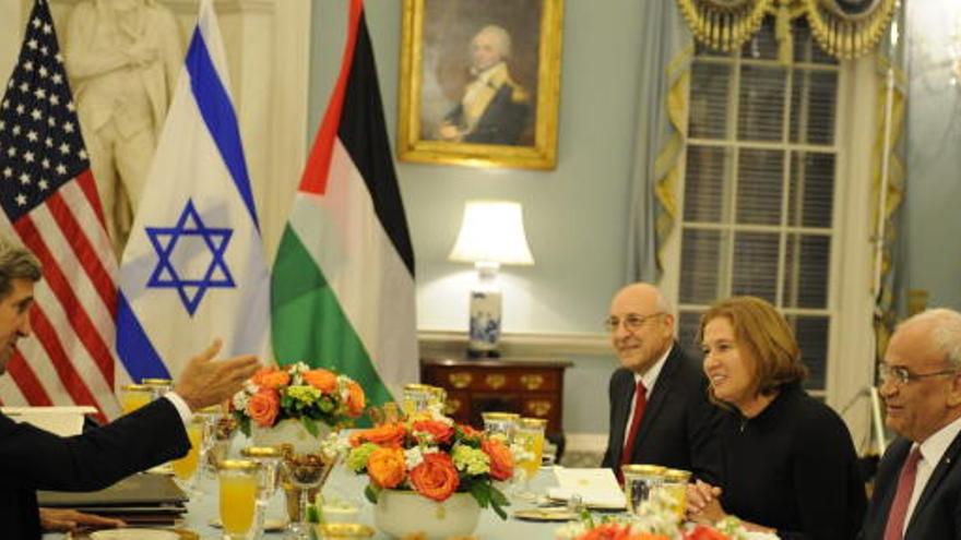 Negociaciones entre israelíes y palestinos en Washington.