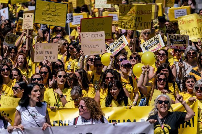 Huelga de profesores en Barcelona y Catalunya: ¿Dónde es hoy martes 2 de junio y dónde toca mañana miércoles?