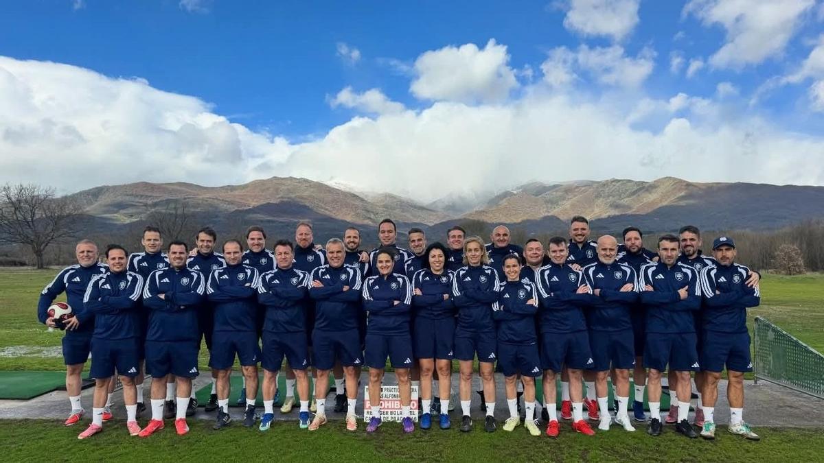 La selección española de footgolf.