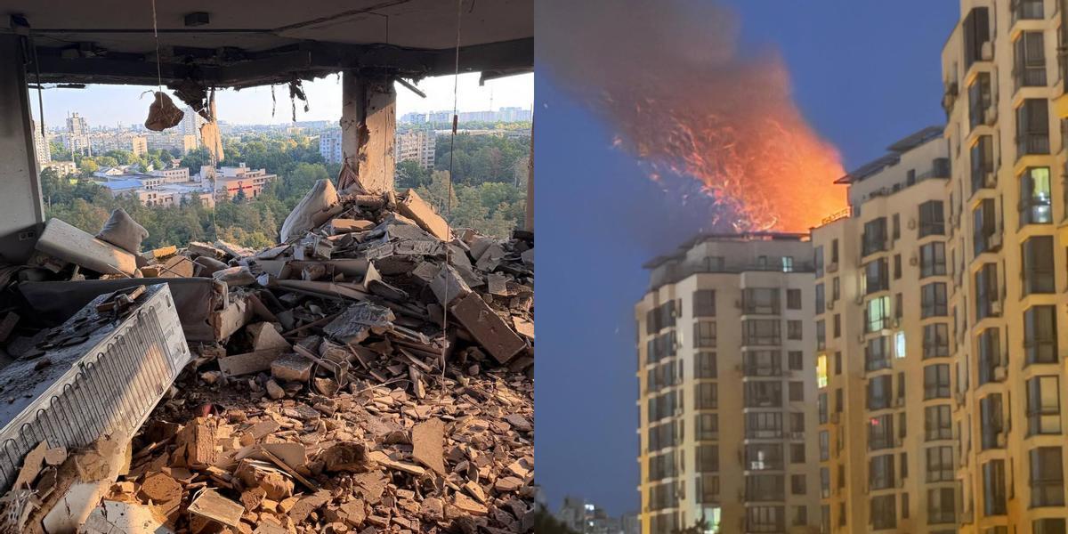 Imágenes de la casa destruida de Sudakov, jugador del Benfica