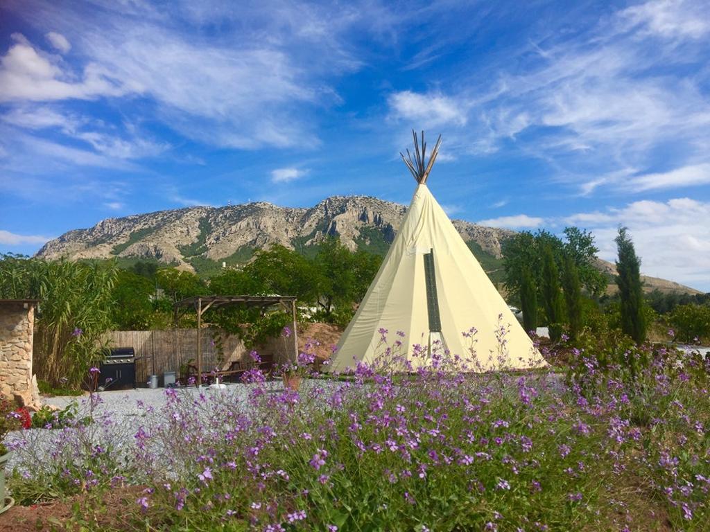 Uno de los tipis de Casa Bella Teepees. 