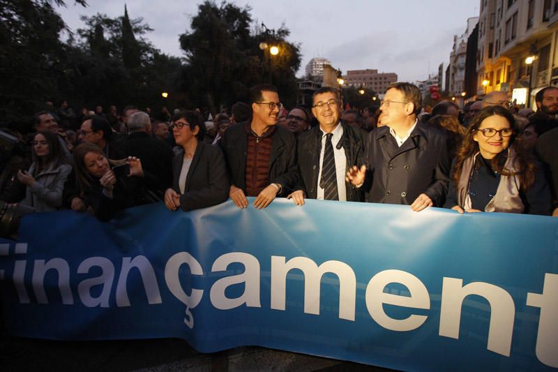 Manifestación por la financiación en València