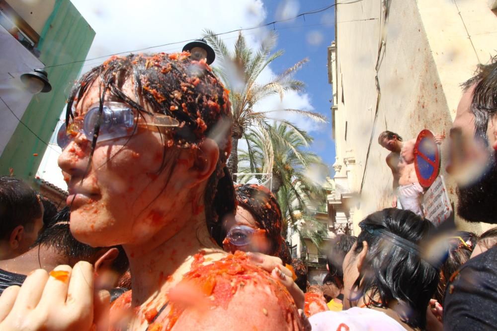 Instantes de la Tomatina 2016.