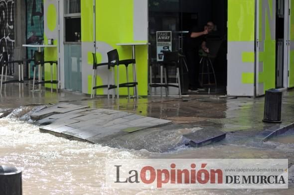 Inundación en el centro de Murcia