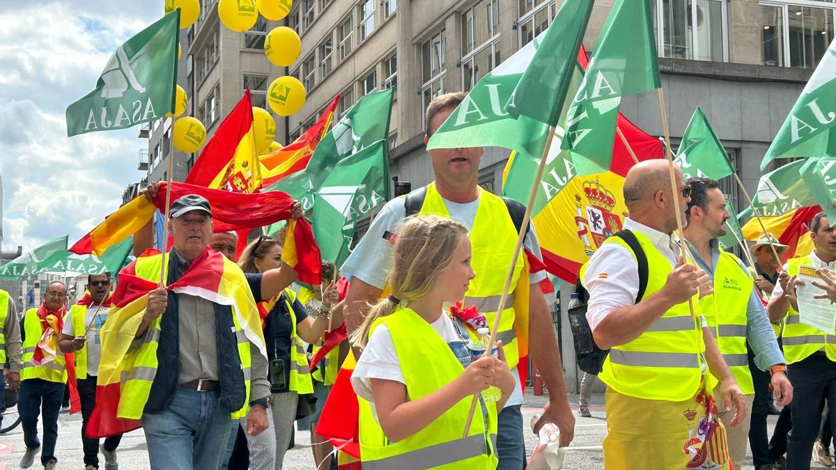 Manifestación en contra del Marco Financiero Plurianual (MFP) 2028/2035.