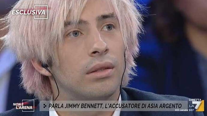 Jimmy Bennett, durante la entrevista.