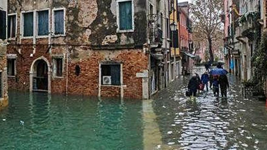 Carrers inundats a Venècia