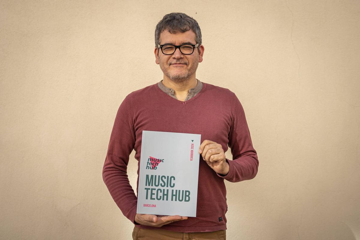 Retratos de José Luis Zagazeta, del Music Tech Hub. Barcelona, 11 de noviembre de 2025. Foto de Sandra Román.