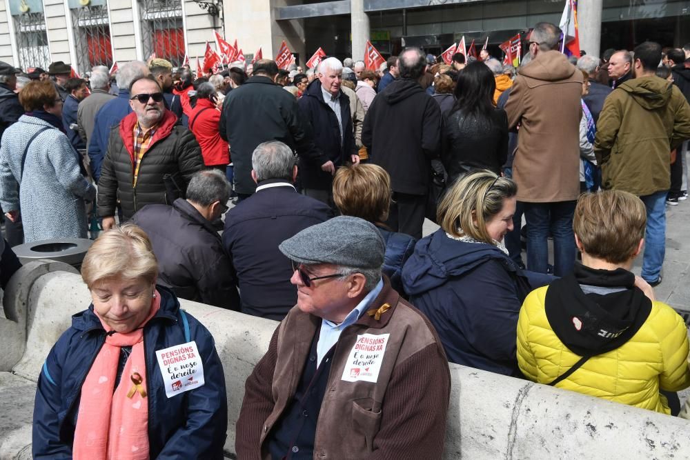 Manifestación de pensionistas en A Coruña