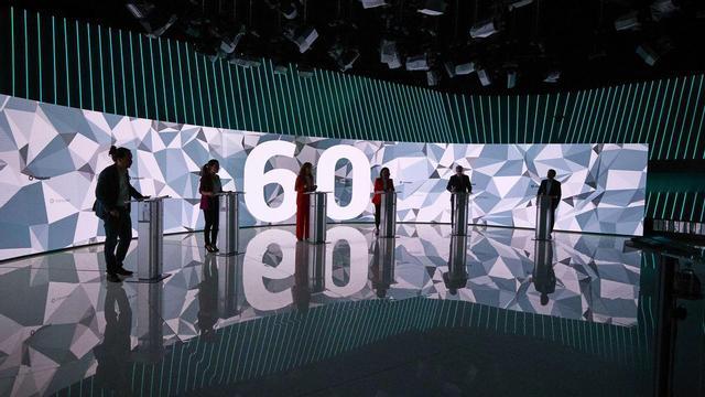 Un instante del debate entre los candidatos en las elecciones madrileñas en Telemadrid.